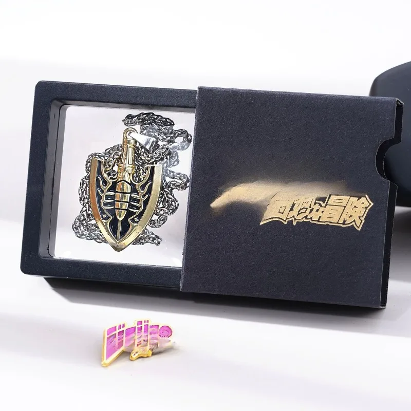 Golden Arrow Insect Arrow Pendant Necklace Awakening Anime Jewelry Gift Set with Pin Box 
Golden Arrow Insect Arrow Pendant Necklace Awakening Anime Jewelry Gift Set with Pin Box