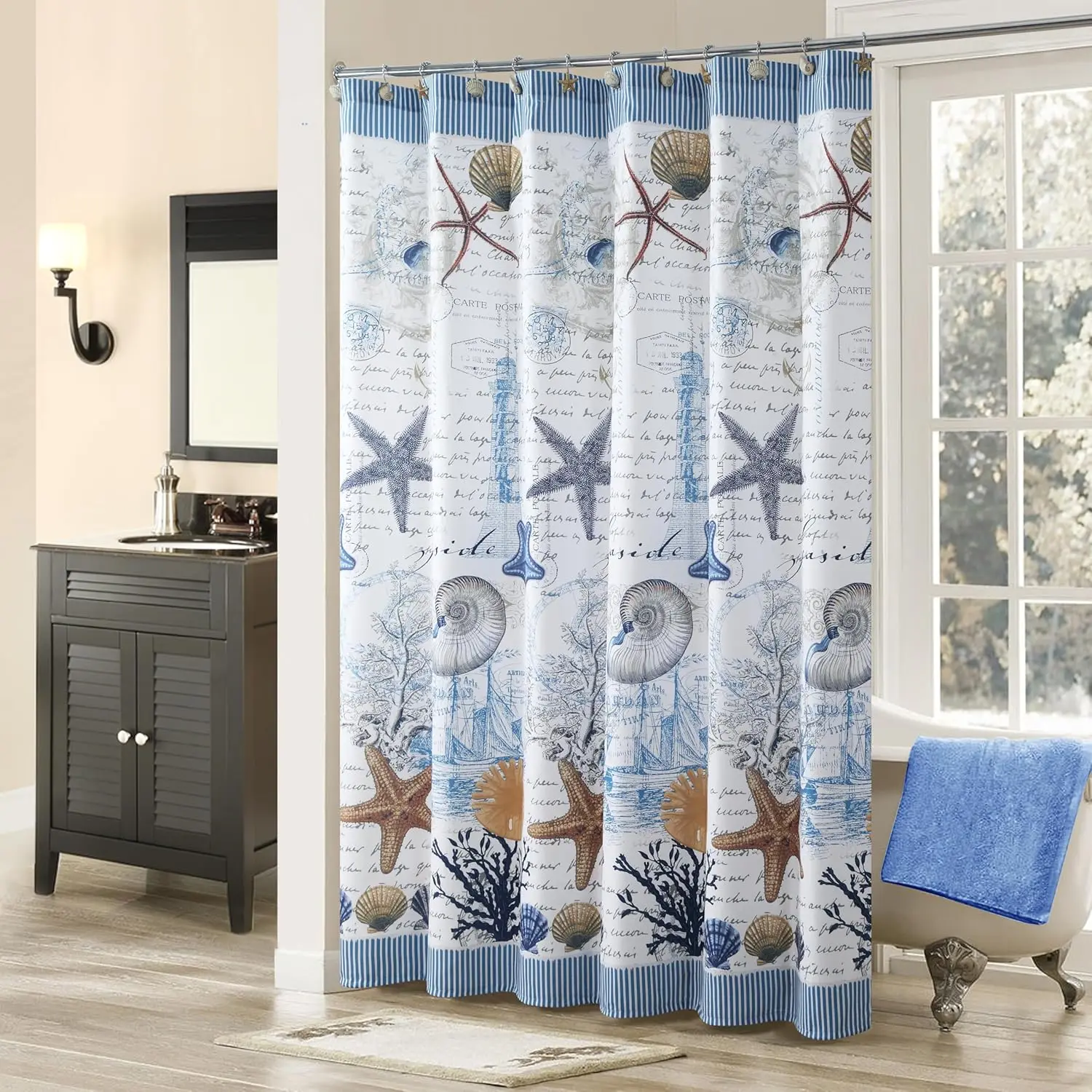 Blue Fabric Shower Curtain,Under The Sea Polyester Waterproof Fabric Navy,Modern Navy Printed Blue Fabric Shower Curtain
Blue Fabric Shower Curtain,Under The Sea Polyester Waterproof Fabric Navy,Modern Navy Printed Blue Fabric Shower Curtain