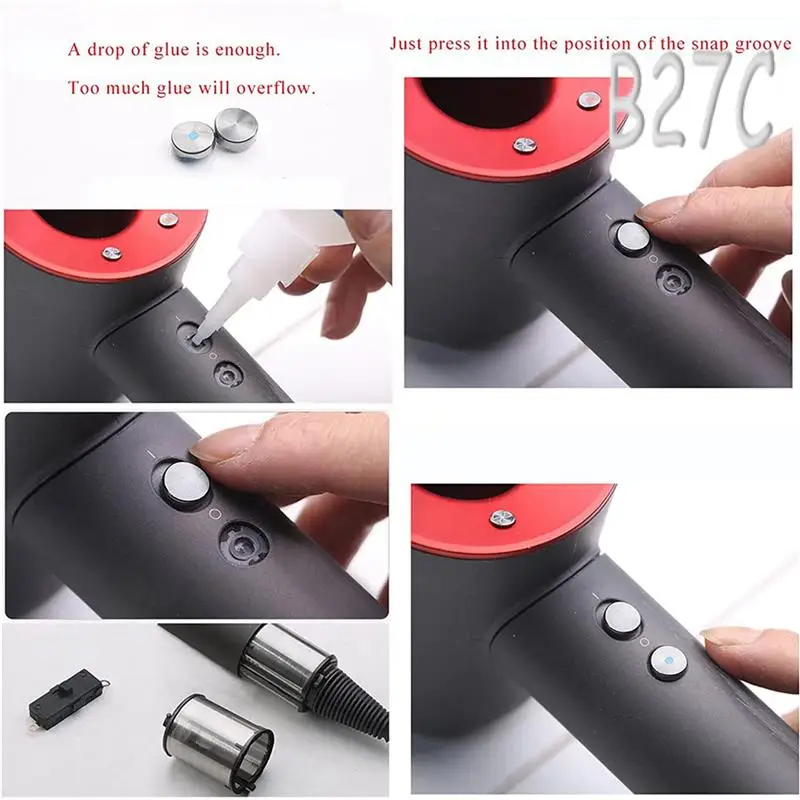 16Pcs Hair Dryer Switch Button For Dyson Hair Dryer HD01 HD02 HD03 HD04 HD08 Control Buttons Repair Accessories Parts-B27C
16Pcs Hair Dryer Switch Button For Dyson Hair Dryer HD01 HD02 HD03 HD04 HD08 Control Buttons Repair Accessories Parts-B27C