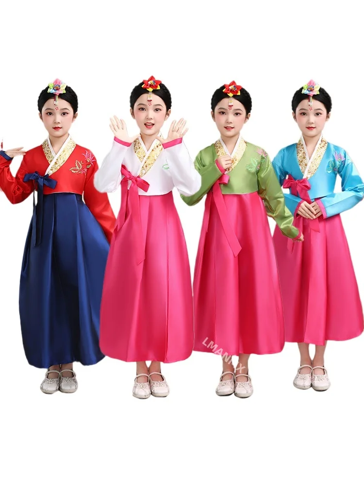 Новые улучшенные традиционные корейские костюмы для девочек на детский день, костюмы для корейских детских танцев, древние костюмы
Новые улучшенные традиционные корейские костюмы для девочек на детский день, костюмы для корейских детских танцев, древние костюмы