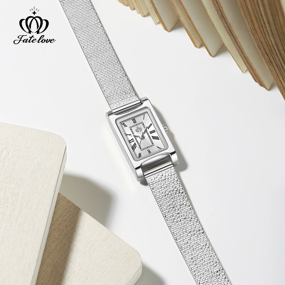 FATE LOVE Brand Women's Fashion Square Quartz Watch Waterproof 916
FATE LOVE Brand Women's Fashion Square Quartz Watch Waterproof 916