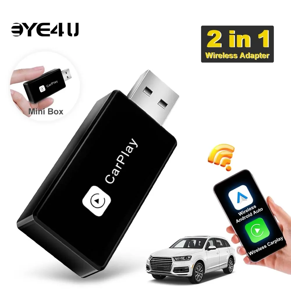 Mini Car Ai Box iOS Wired Carplay Adapter Android Auto Bluetooth Connect Plug And Play USB To Type C Port For All For Cars Truck
Mini Car Ai Box iOS Wired Carplay Adapter Android Auto Bluetooth Connect Plug And Play USB To Type C Port For All For Cars Truck