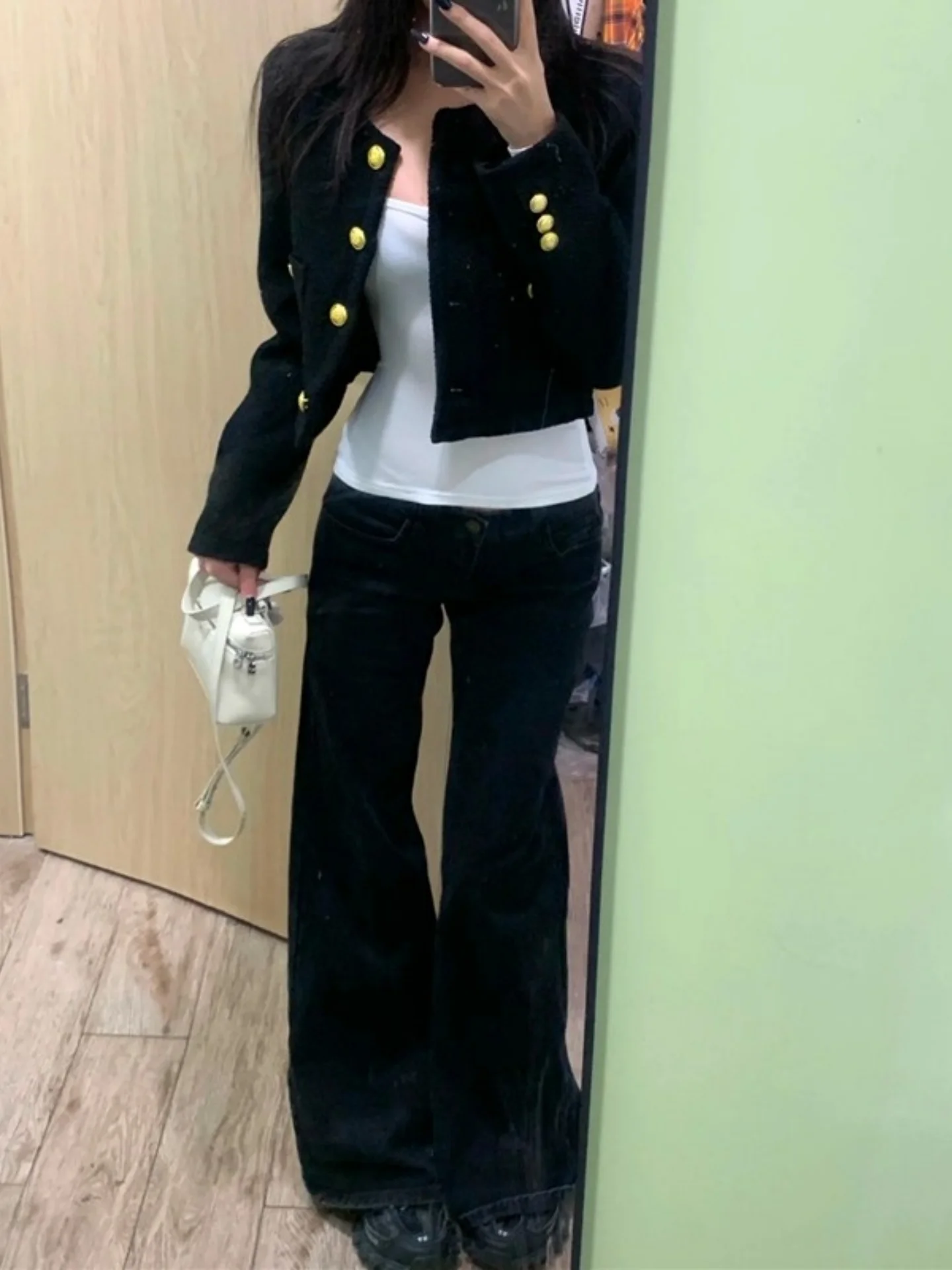 Low Waist Flared Jeans Women's Autumn New Style Draping Non-Matching Small Size Straight Leg Bell Bottoms Retro Wash Cotton S...
Low Waist Flared Jeans Women's Autumn New Style Draping Non-Matching Small Size Straight Leg Bell Bottoms Retro Wash Cotton S...