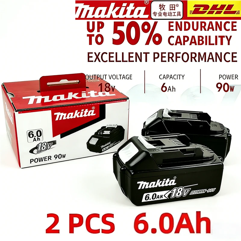 18V Genuine makita BL1860 18V Battery Power Tools Li-ion Replacement LXT BL1850 BL1840 for 18V Screwdriver with BMS TPCELL 1
18V Genuine makita BL1860 18V Battery Power Tools Li-ion Replacement LXT BL1850 BL1840 for 18V Screwdriver with BMS TPCELL 1