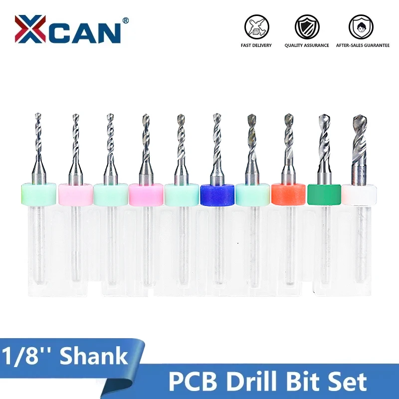 XCAN 30/40/50/100pcs Carbide Micro Drill Bits Mini CNC Drilling Bit Set 0.1-3.0mm Drill Bit For PCB Circuit Board
XCAN 30/40/50/100pcs Carbide Micro Drill Bits Mini CNC Drilling Bit Set 0.1-3.0mm Drill Bit For PCB Circuit Board
