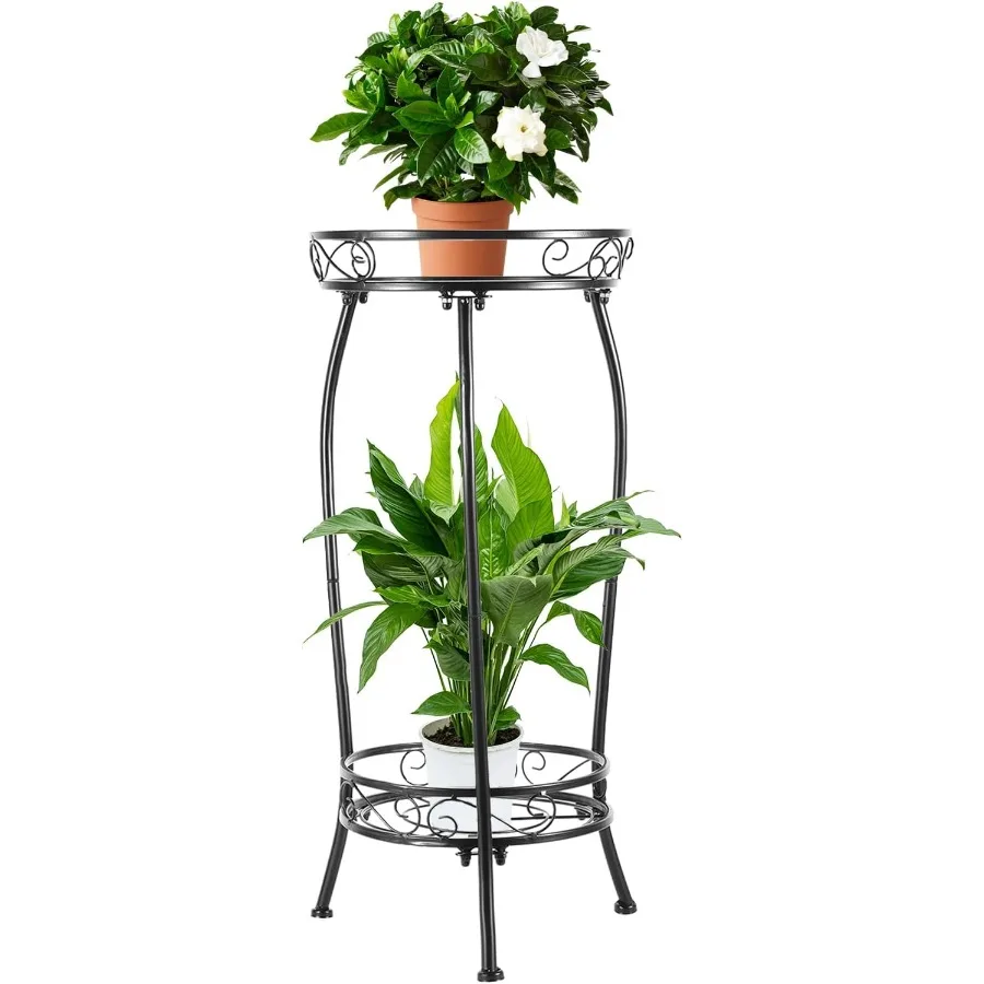 Plant Stand Indoor Outdoor 2 Tier 27" Tall Metal Potted Holder Rack Flower Pot Stand Heavy Duty Plant Shelf Rustproof Iron Mult
Plant Stand Indoor Outdoor 2 Tier 27" Tall Metal Potted Holder Rack Flower Pot Stand Heavy Duty Plant Shelf Rustproof Iron Mult