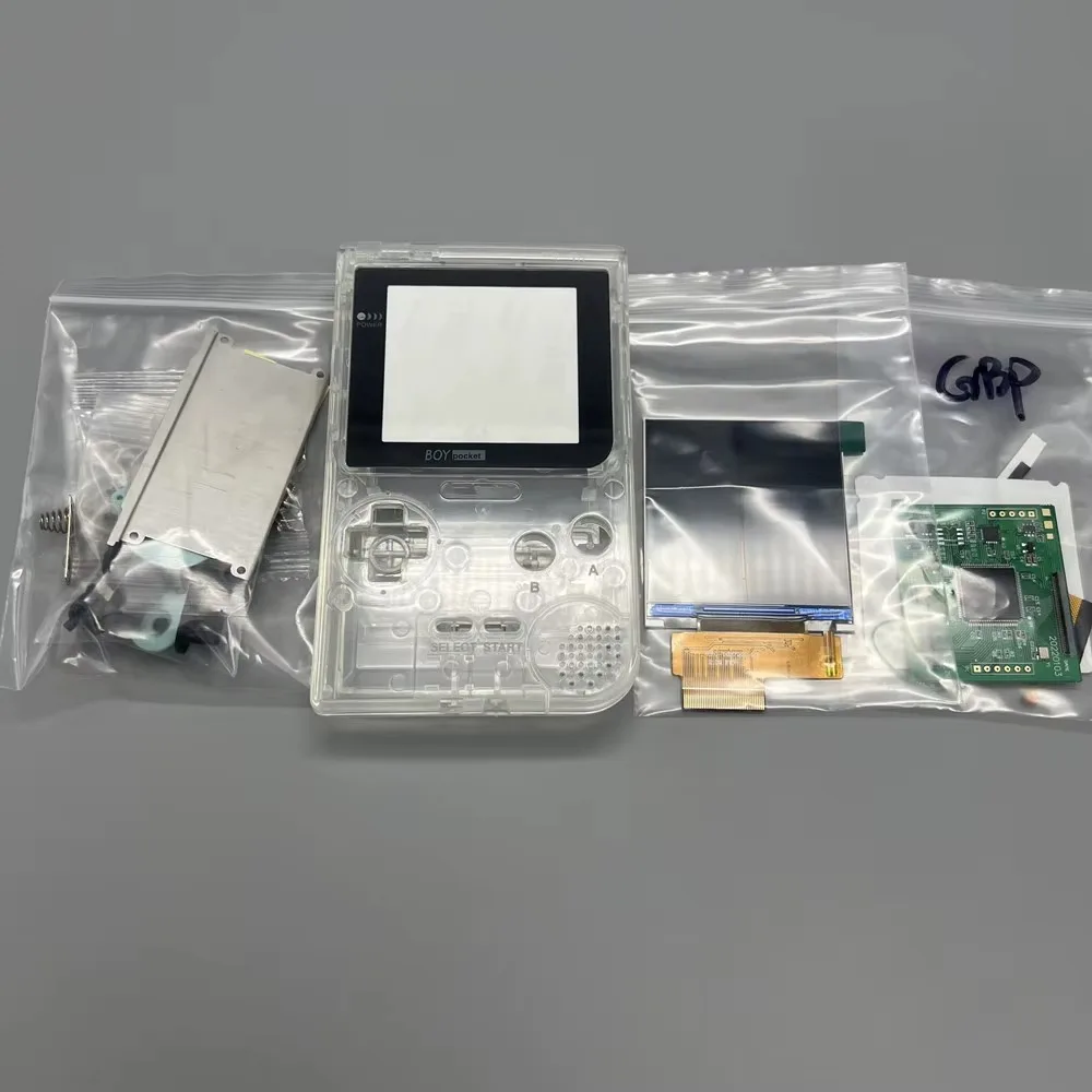 GBP LCD Easy to install 2.6-inch full size IPS high brightness LCD With high quality shell for Nintendo gameboy pocket GBP
GBP LCD Easy to install 2.6-inch full size IPS high brightness LCD With high quality shell for Nintendo gameboy pocket GBP