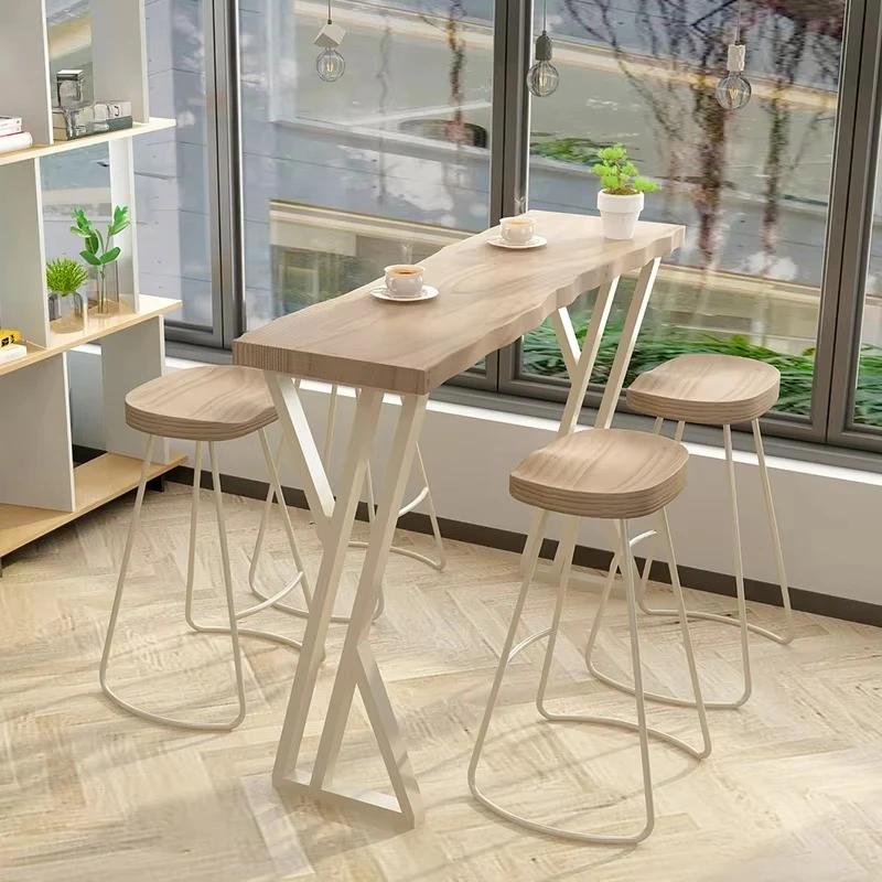 Modern style solid wood bar table set, suitable for family bars
Modern style solid wood bar table set, suitable for family bars