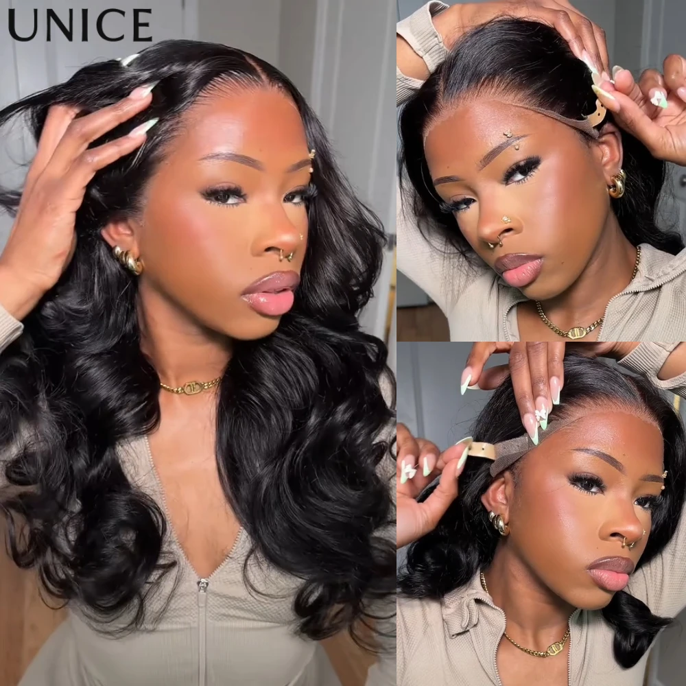 UNice Pre Everything 13x4 Lace Frontal Human Hair Glueless Wigs With Drawstring
UNice Pre Everything 13x4 Lace Frontal Human Hair Glueless Wigs With Drawstring