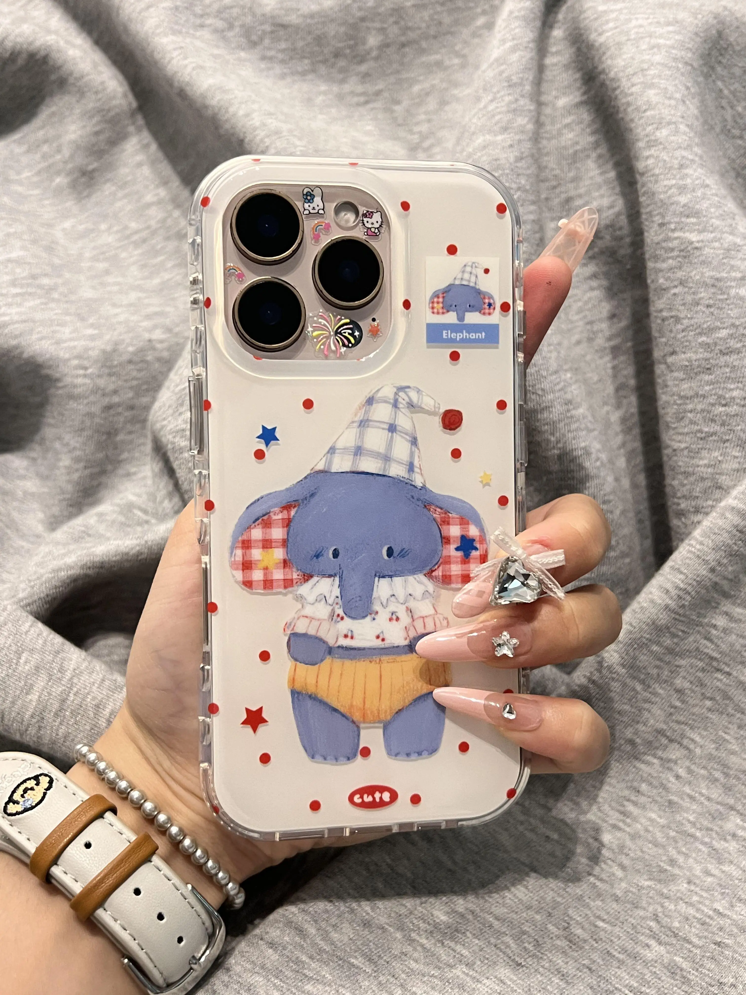 Cartoon Lovely Elephant Fashionable INS Phone Case for IPhone 16 15 14 Pro Max 13 Cute Animal Soft Silicone Back Cover Case Capa
Cartoon Lovely Elephant Fashionable INS Phone Case for IPhone 16 15 14 Pro Max 13 Cute Animal Soft Silicone Back Cover Case Capa