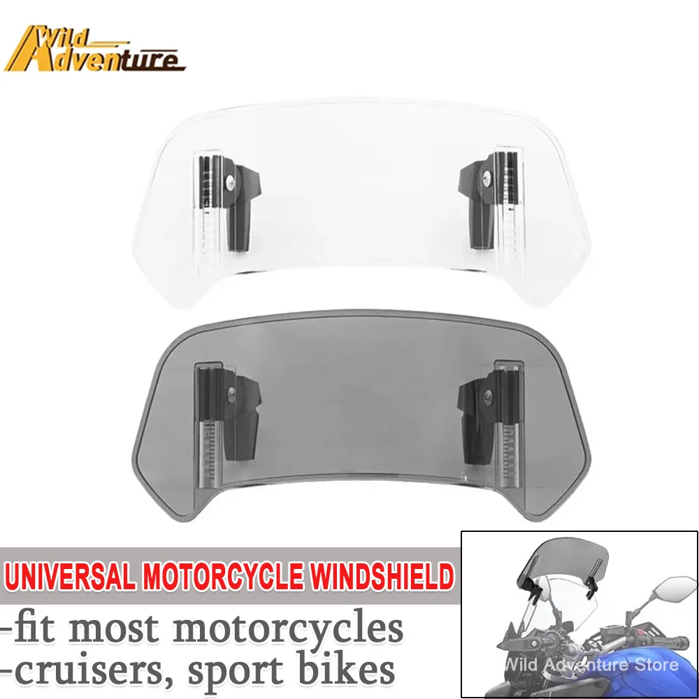 Universal Motorcycle Windshield Extension Adjustable Spoiler Clamp-On Windscreen Deflector For Yamaha MT07 MT09 MT10 R1 R3 FZ6
Universal Motorcycle Windshield Extension Adjustable Spoiler Clamp-On Windscreen Deflector For Yamaha MT07 MT09 MT10 R1 R3 FZ6