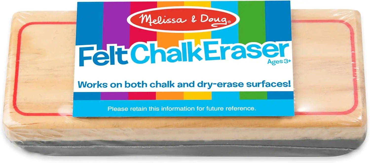 Felt Chalk Eraser for Classroom Chalkboard, 1x5 Inch
Felt Chalk Eraser for Classroom Chalkboard, 1x5 Inch