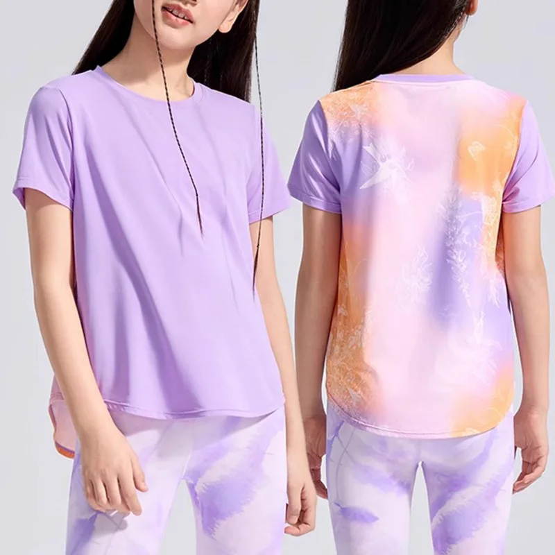 Children Quick-dry T-shirts Short Sleeve Kids Gym Yoga Shirt Stretch Soft Sports Casual Top Lightweight T.shirt Gym Enfant
Children Quick-dry T-shirts Short Sleeve Kids Gym Yoga Shirt Stretch Soft Sports Casual Top Lightweight T.shirt Gym Enfant