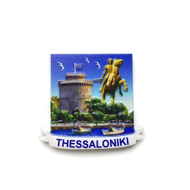 Thessaloniki, Greece Tourist Souvenir Creative 3D Decoration 3d Painted Refrigerator Magnet Gift
Thessaloniki, Greece Tourist Souvenir Creative 3D Decoration 3d Painted Refrigerator Magnet Gift