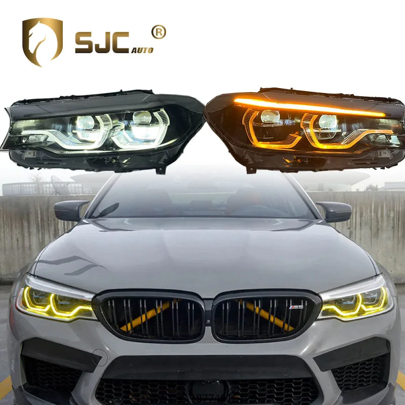 Auto Part Spoon Style Headlights for 2018-2020 G30 G38 to Upgrade New Style Dual Color White+Yellow+Amber DRL LED Lamp
Auto Part Spoon Style Headlights for 2018-2020 G30 G38 to Upgrade New Style Dual Color White+Yellow+Amber DRL LED Lamp