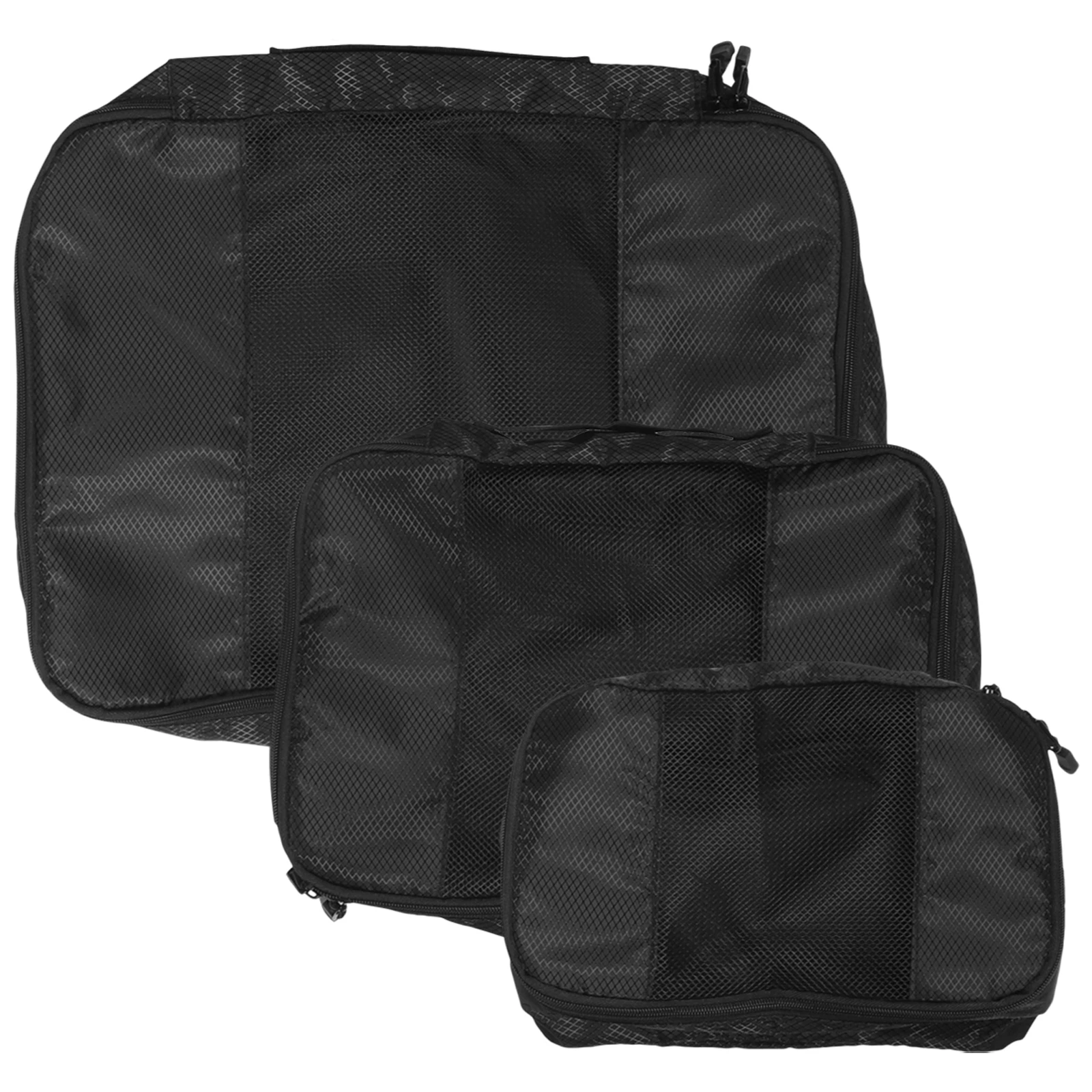 3pcs Travel Storage Bags for Clothes Wash Large Capacity Organizer Makeup Bag Black Lightweight Portable Packing
3pcs Travel Storage Bags for Clothes Wash Large Capacity Organizer Makeup Bag Black Lightweight Portable Packing