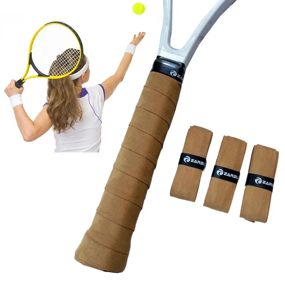 Replacement Shock-proof Dull Polish Badminton Squash Tennis Racket Inner Overgrip Imitation Cowhide Racquet Handle Grip