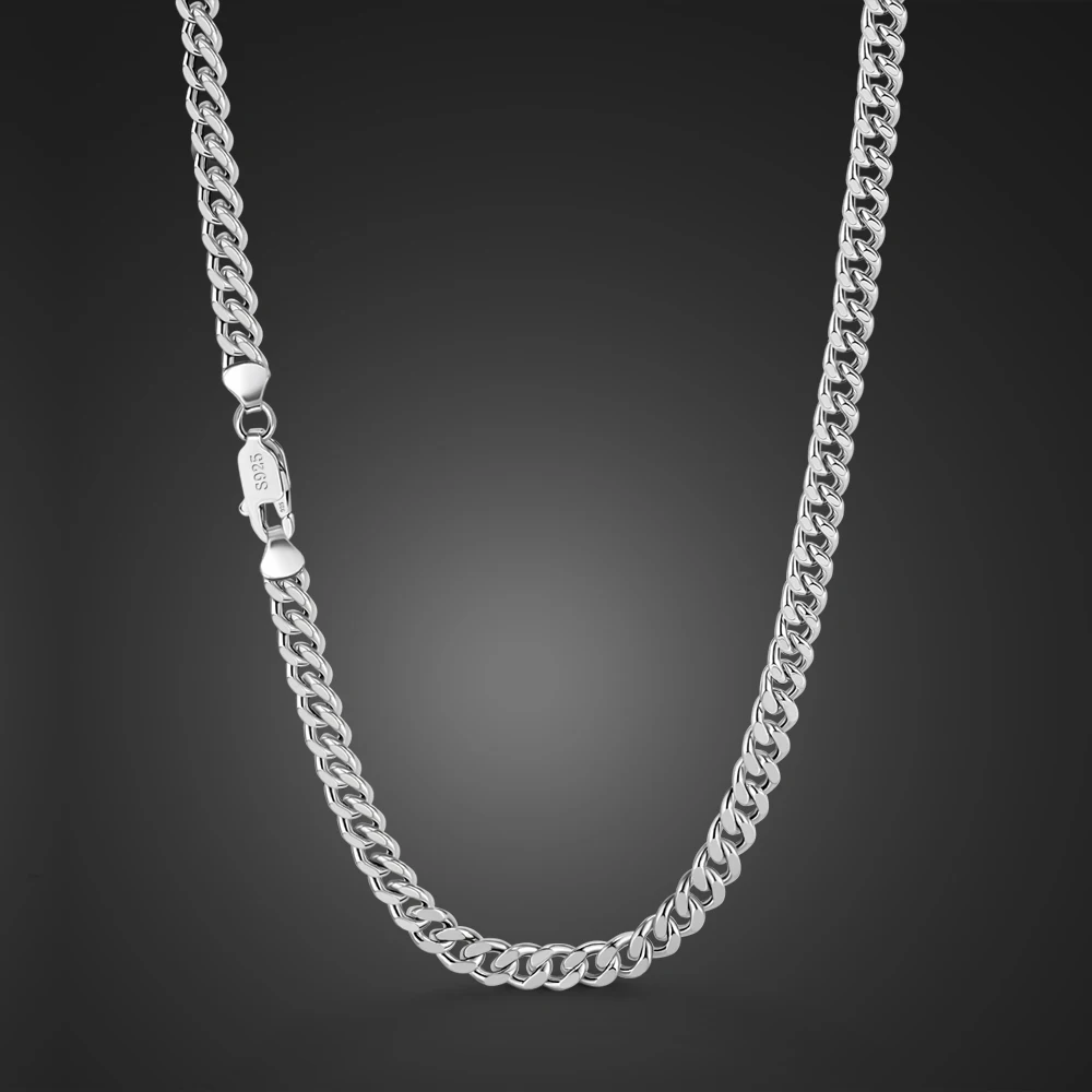 Fashion 100% 925 Sterling Silver Necklace For Men & Women Punk Real Silver 3MM 16 -30 inches Curb Cuban Horsewhip Chain Jewelry
Fashion 100% 925 Sterling Silver Necklace For Men & Women Punk Real Silver 3MM 16 -30 inches Curb Cuban Horsewhip Chain Jewelry