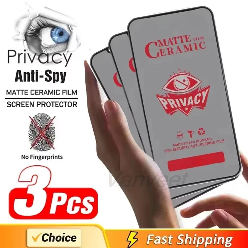 1-3PCS Privacy Ceramic Membrane For iPhone 15 Pro Max 16 15 17 14 Plus 12 13 8 XS 11 XR Air X 7 XS Max SE Screen Protector Film
1-3PCS Privacy Ceramic Membrane For iPhone 15 Pro Max 16 15 17 14 Plus 12 13 8 XS 11 XR Air X 7 XS Max SE Screen Protector Film
