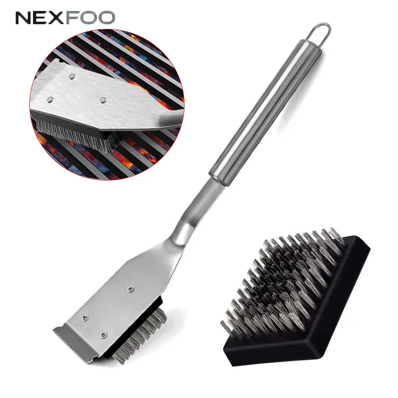 Safe BBQ Cleaner Tool:Heavy-Duty Wire Grill Brush & Scraper –Essential Cleaning Accessories for Outdoor Grills &Barbecue Grates
Safe BBQ Cleaner Tool:Heavy-Duty Wire Grill Brush & Scraper –Essential Cleaning Accessories for Outdoor Grills &Barbecue Grates
