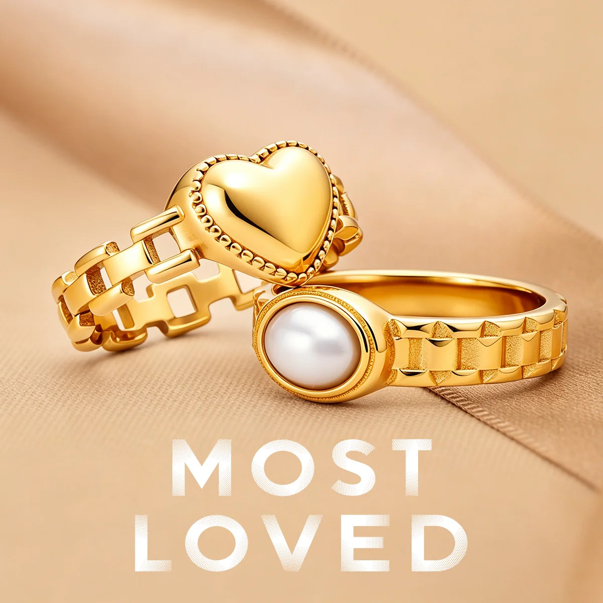 Watch Band Heart & Pearl Stainless Steel Women Ring Vintage Luxury Aesthetic Minimalist Jewelry Daily/Party Wear Valentine Gift
Watch Band Heart & Pearl Stainless Steel Women Ring Vintage Luxury Aesthetic Minimalist Jewelry Daily/Party Wear Valentine Gift
