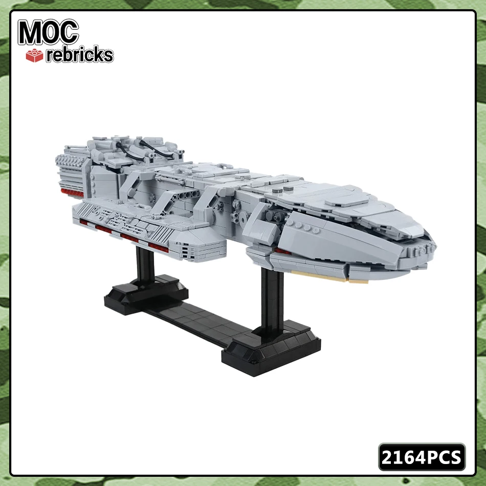 MOC креативная американская драма Battlestar, космический корабль, строительный блок, модель «сделай сам», игрушки для мальчиков с высокой сложностью, хобби, праздничные подарки
MOC креативная американская драма Battlestar, космический корабль, строительный блок, модель «сделай сам», игрушки для мальчиков с высокой сложностью, хобби, праздничные подарки