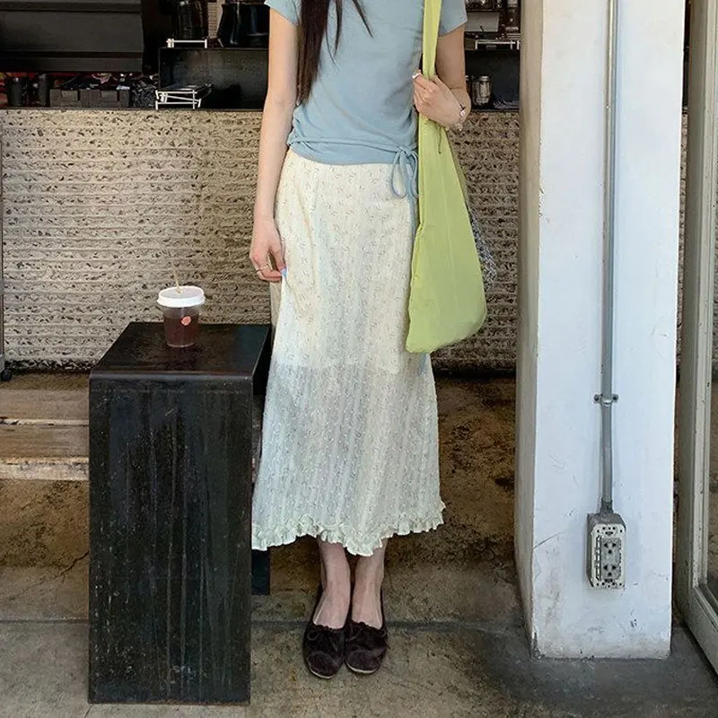 Broken Flowers Korean Edible Tree Fungus Skirts Spring Summer A-Line Female Clothing Fashionable Folds High Waist Midi Skirts
Broken Flowers Korean Edible Tree Fungus Skirts Spring Summer A-Line Female Clothing Fashionable Folds High Waist Midi Skirts