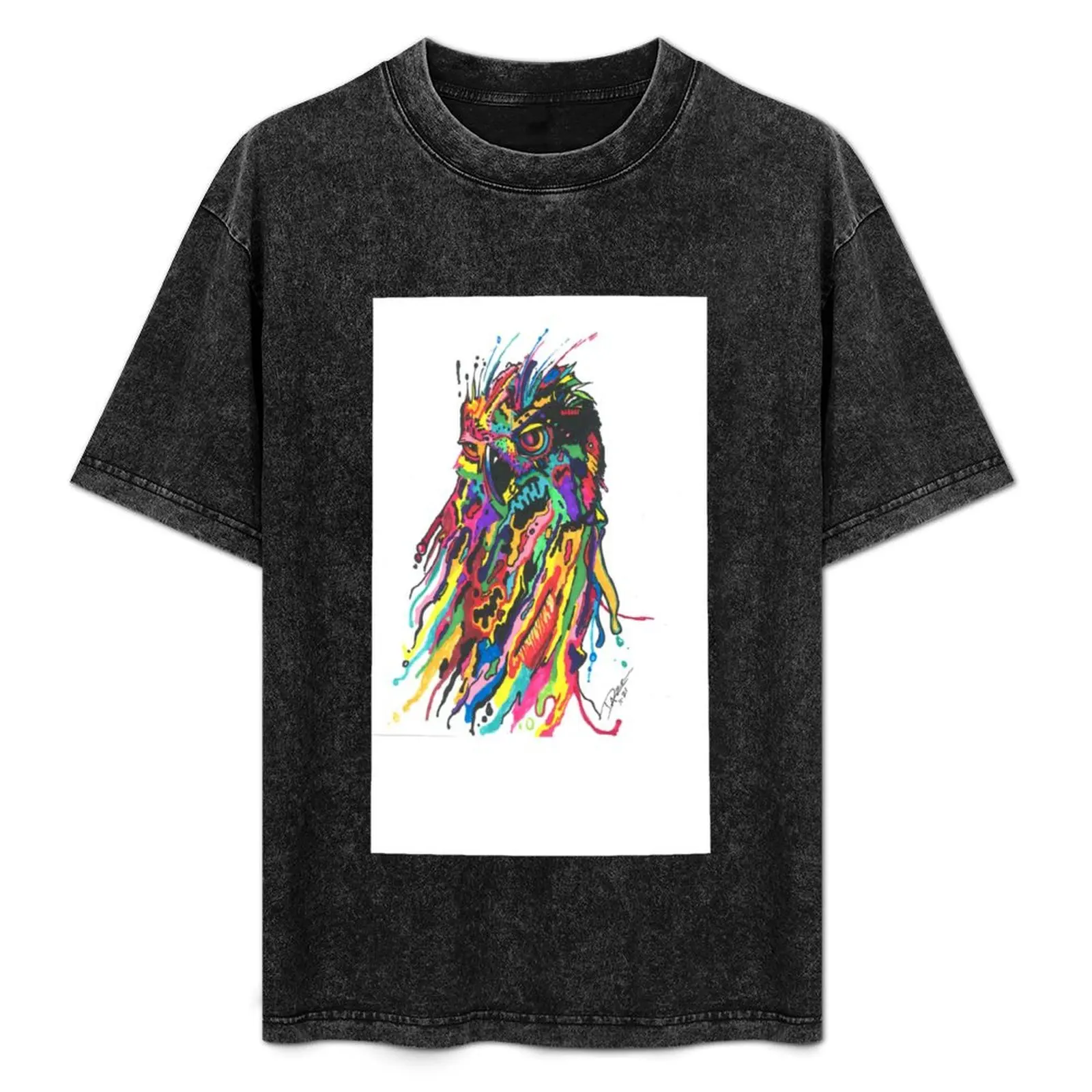 COLORFUL OWL T-Shirt Streetwear Print Tee Shirt
COLORFUL OWL T-Shirt Streetwear Print Tee Shirt