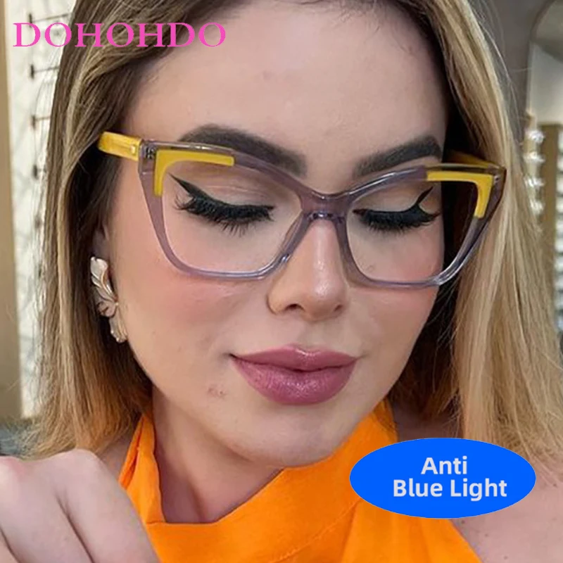 Fashion Luxury Cat Eye TR90 Anti Blue Light Glasses Women Men Vintage Brand Designer Computer Reading Eye Protection Eyeglasses
Fashion Luxury Cat Eye TR90 Anti Blue Light Glasses Women Men Vintage Brand Designer Computer Reading Eye Protection Eyeglasses