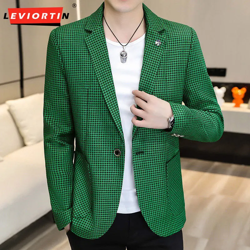 2023 New Spring and Autumn Suit Men's British Plaid Long sleeved Casual Small Suit Youth Slim Fit One Button Single West M-4XL
2023 New Spring and Autumn Suit Men's British Plaid Long sleeved Casual Small Suit Youth Slim Fit One Button Single West M-4XL