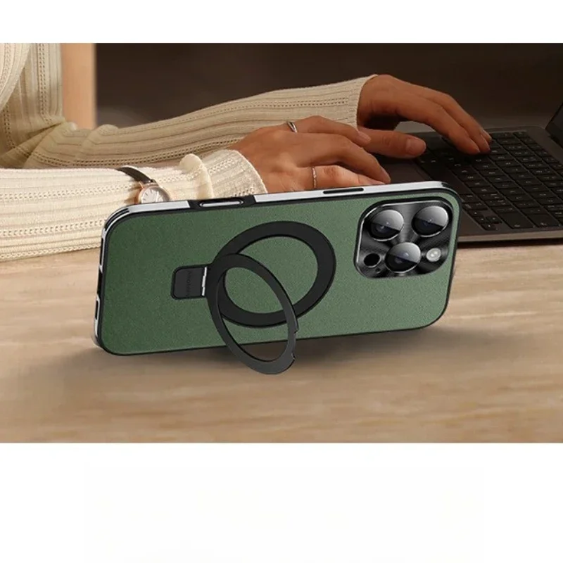 for IPhone 16 16pro 16pro Max Phone Case Shockproof Comes with Phone Stand Magnetic Car Mount Silicone Leather Fall Protection
for IPhone 16 16pro 16pro Max Phone Case Shockproof Comes with Phone Stand Magnetic Car Mount Silicone Leather Fall Protection