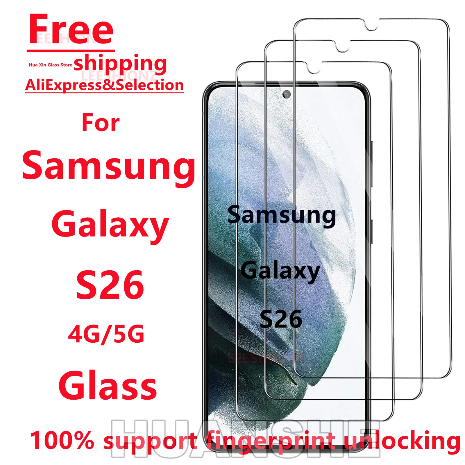 3/4Pcs Tempered Glass Screen Protector for Samsung Galaxy S26 Series
3/4Pcs Tempered Glass Screen Protector for Samsung Galaxy S26 Series