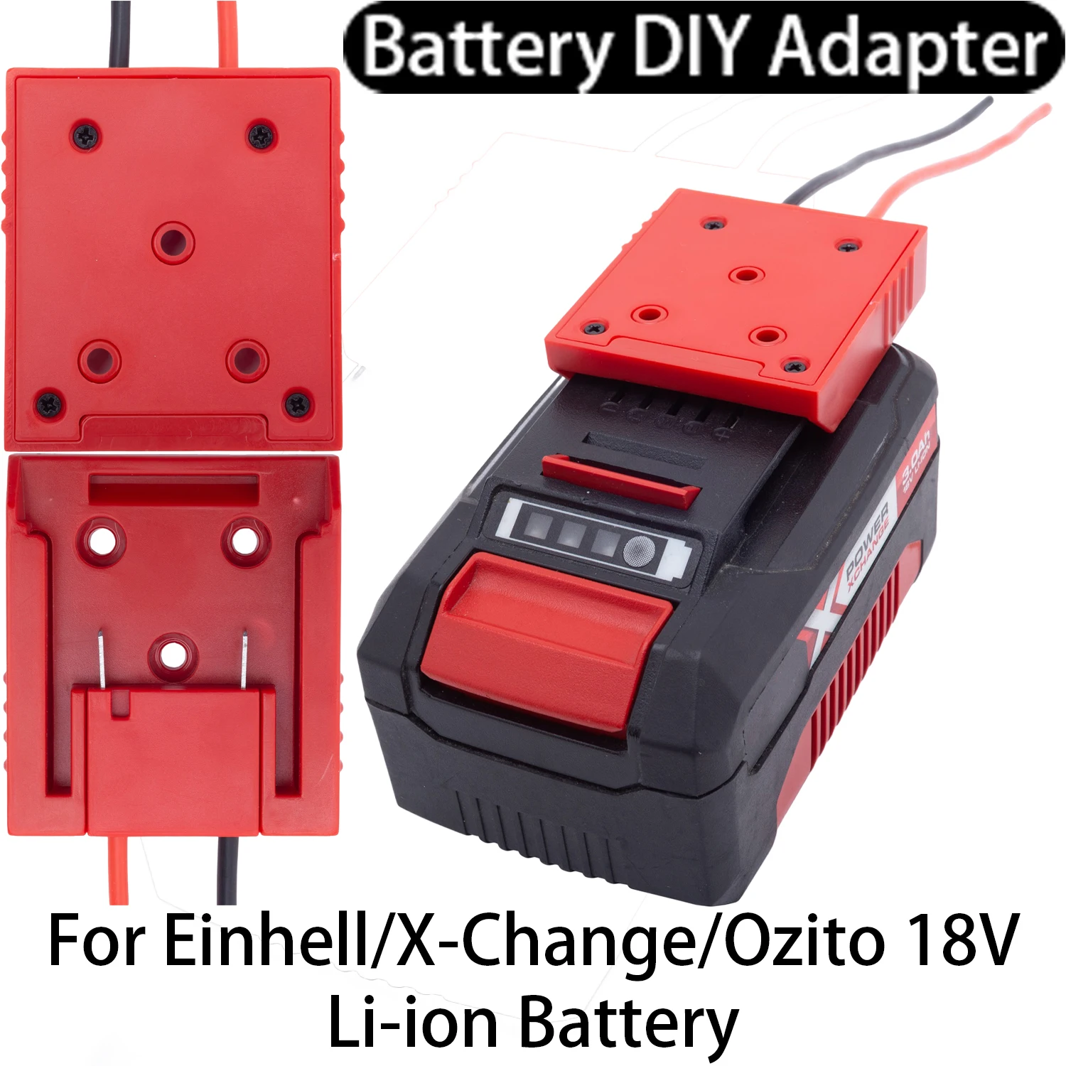 Battery DIY Adapter For Einhell Ozito 18V Li-ion Battery 14AWG Wire DIY Adapter Connector Power Tool Accessory
Battery DIY Adapter For Einhell Ozito 18V Li-ion Battery 14AWG Wire DIY Adapter Connector Power Tool Accessory