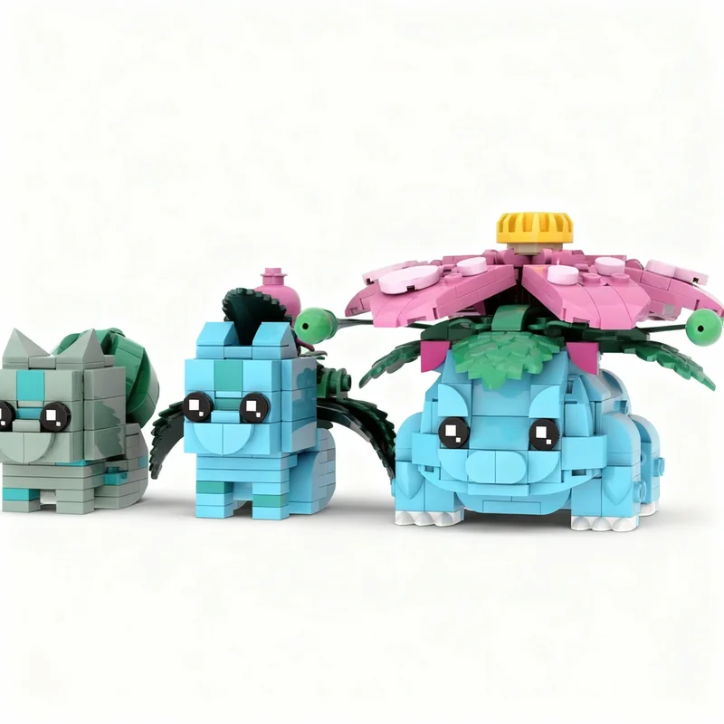 623pcs MOC Bulbasaur Ivysaur Venusaur Brickheadz Poke Mon Model Building Blocks Construction Toys Christmas Gifts Brick Kids
623pcs MOC Bulbasaur Ivysaur Venusaur Brickheadz Poke Mon Model Building Blocks Construction Toys Christmas Gifts Brick Kids