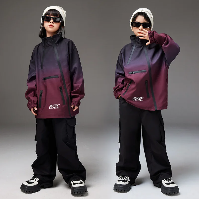 Street Dance Children's Trendy Hip-Hop Gradient Jacket Boys SethiphopStreet Performance Costume Fashion Show Female Jazz Dance
Street Dance Children's Trendy Hip-Hop Gradient Jacket Boys SethiphopStreet Performance Costume Fashion Show Female Jazz Dance