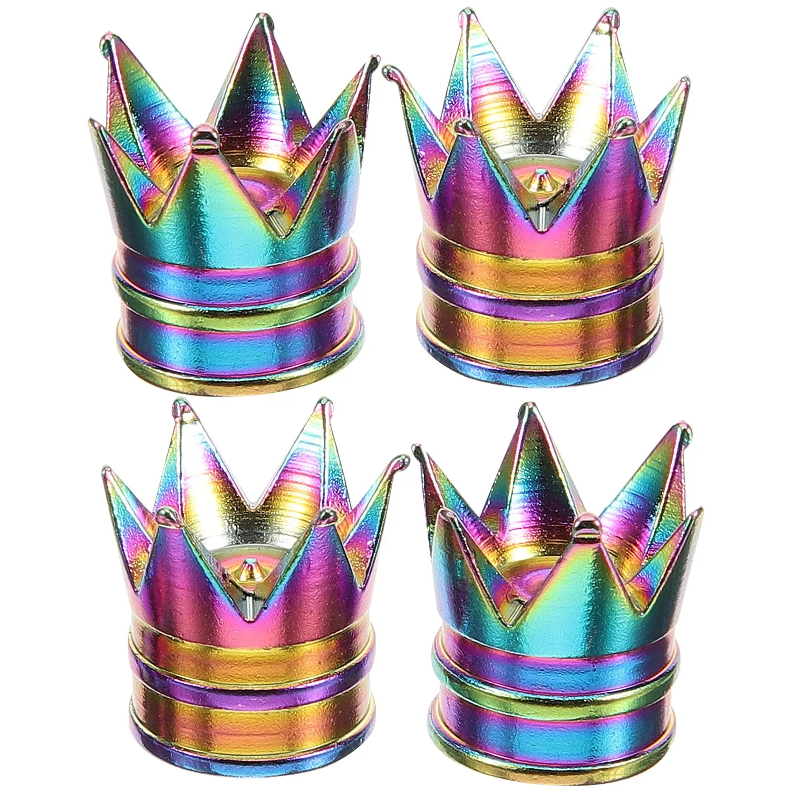 4pcs Tire Valve Caps Aluminum Alloy Dust Proof Car Truck Motorcycle Accessories Crown Style Colorful Stem Caps For Vehicle Tyres
4pcs Tire Valve Caps Aluminum Alloy Dust Proof Car Truck Motorcycle Accessories Crown Style Colorful Stem Caps For Vehicle Tyres