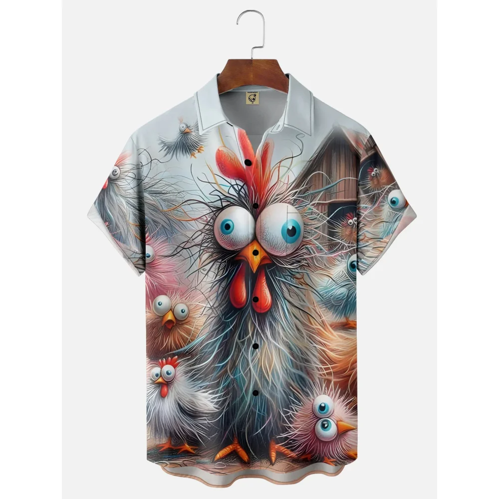 Cute Shirt Fashion Men's Short Sleeve Shirt 3d Chicken Pattern New Summer Casual Street Tops Pullover Men's Quick Dry T-Shirt
Cute Shirt Fashion Men's Short Sleeve Shirt 3d Chicken Pattern New Summer Casual Street Tops Pullover Men's Quick Dry T-Shirt