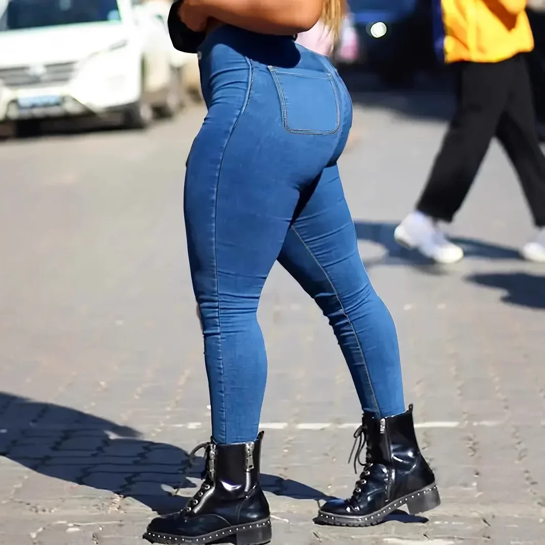 Pencil Pants Jeans Women Streetwear 2025 High Waist Stretch Skinny Ankle Length Mom Trousers Pockets Washed Distressed Denim
Pencil Pants Jeans Women Streetwear 2025 High Waist Stretch Skinny Ankle Length Mom Trousers Pockets Washed Distressed Denim