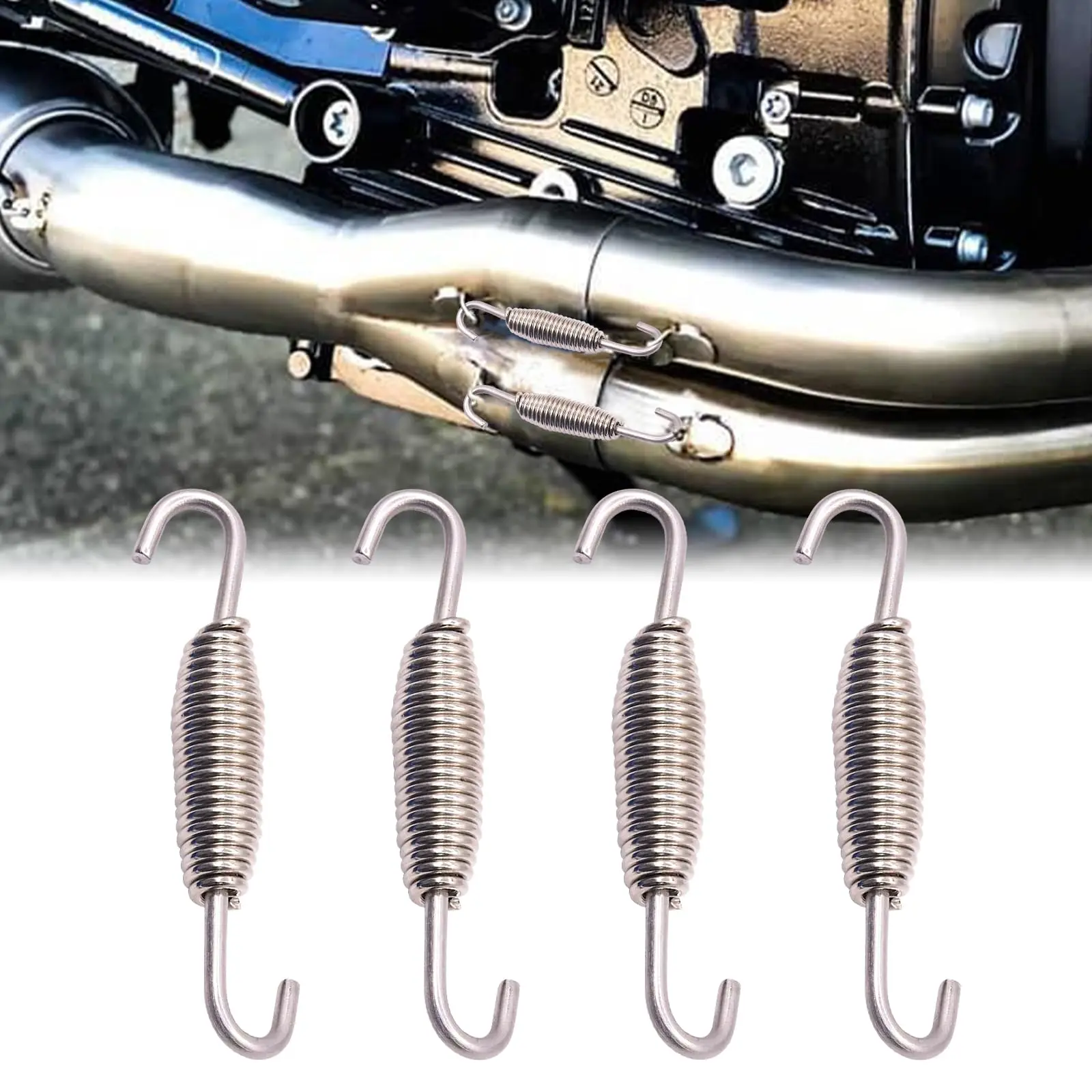 Stainless Steel Motorcycle Exhaust Muffler Retaining Springs Set Of Four
Stainless Steel Motorcycle Exhaust Muffler Retaining Springs Set Of Four
