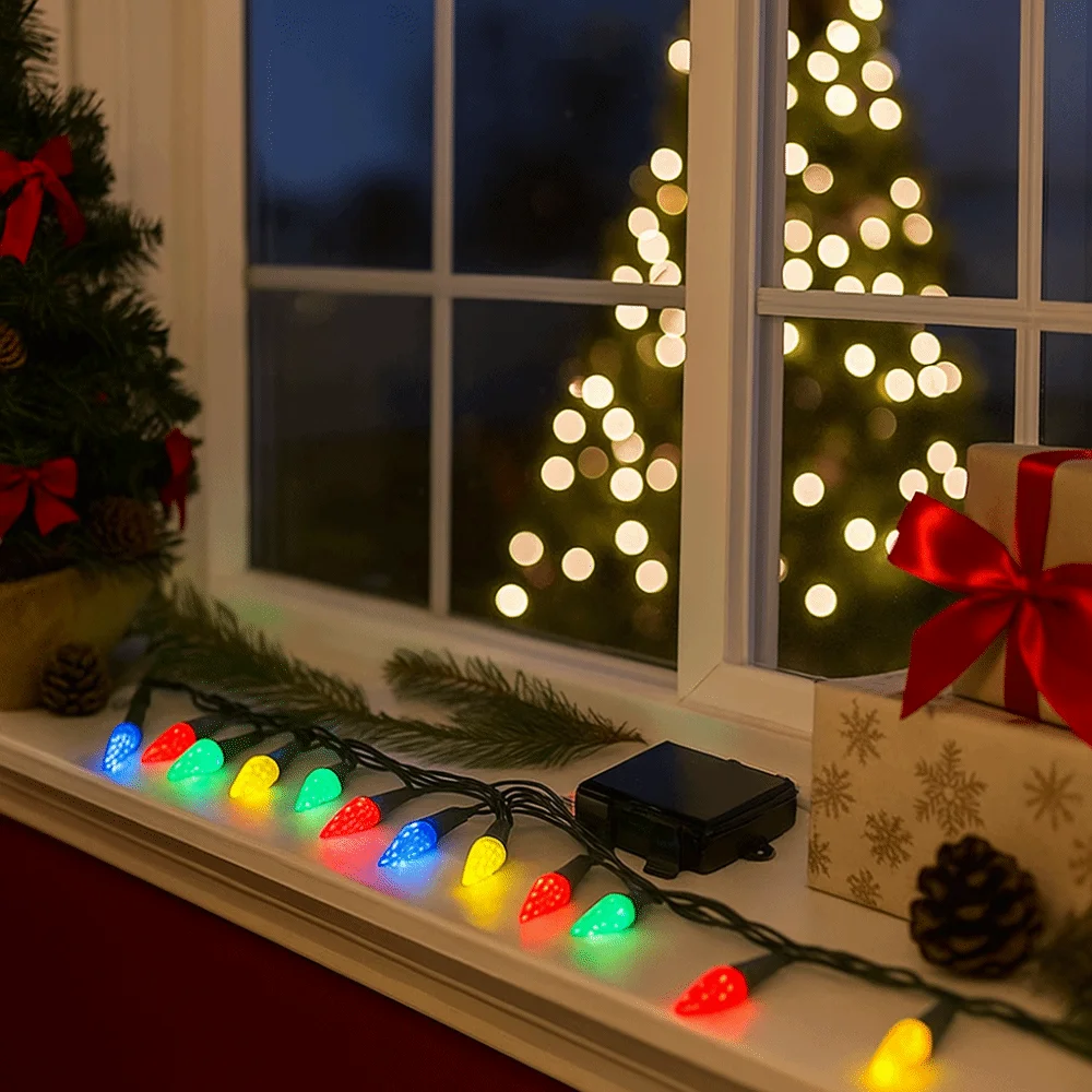 50 LED Solar Christmas Lights 100 LED 8 Modes Fairy Lights Multi-Color 5m Length Solar String Lights Lawn Landscape
50 LED Solar Christmas Lights 100 LED 8 Modes Fairy Lights Multi-Color 5m Length Solar String Lights Lawn Landscape