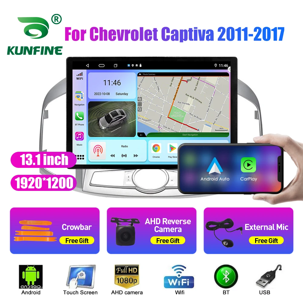 13,1-дюймовый автомобильный радиоприемник для Chevrolet Captiva 2011-2017, автомобильный DVD, GPS-навигация, стерео Carplay, 2Din, центральное мультимедиа, Android Auto
13,1-дюймовый автомобильный радиоприемник для Chevrolet Captiva 2011-2017, автомобильный DVD, GPS-навигация, стерео Carplay, 2Din, центральное мультимедиа, Android Auto