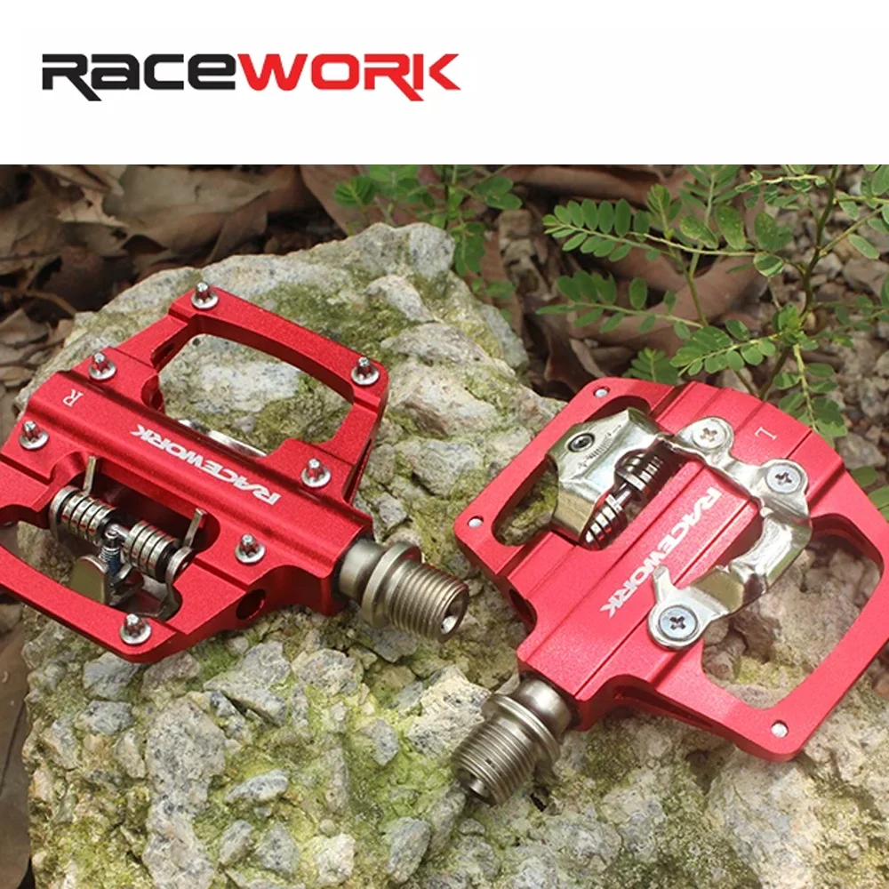 RacewoRK RK09 SPD Self-locking MTB Clipless Pedal CNC Aluminum Alloy Ball Bearing Double Flat Mountain Bike Pedal
RacewoRK RK09 SPD Self-locking MTB Clipless Pedal CNC Aluminum Alloy Ball Bearing Double Flat Mountain Bike Pedal