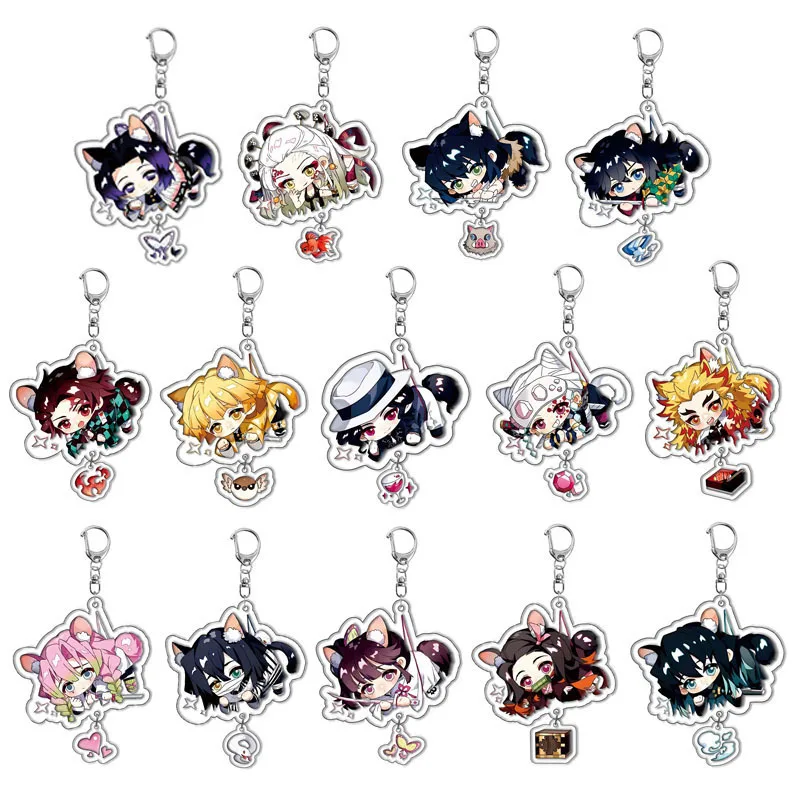 Demon Slayer Cute Cat Ear Shaped Keychain, Q-Version Acrylic Keychain, Double-Sided High-Definition Printed Anime Keychain with Mini Charms, Featuring Tanjiro, Nezuko, Zenitsu, Inosuke, Giyu, Rengoku Styles, Backpack and Bag Pendant Accessories, Collectib
Demon Slayer Cute Cat Ear Shaped Keychain, Q-Version Acrylic Keychain, Double-Sided High-Definition Printed Anime Keychain with Mini Charms, Featuring Tanjiro, Nezuko, Zenitsu, Inosuke, Giyu, Rengoku Styles, Backpack and Bag Pendant Accessories, Collectib