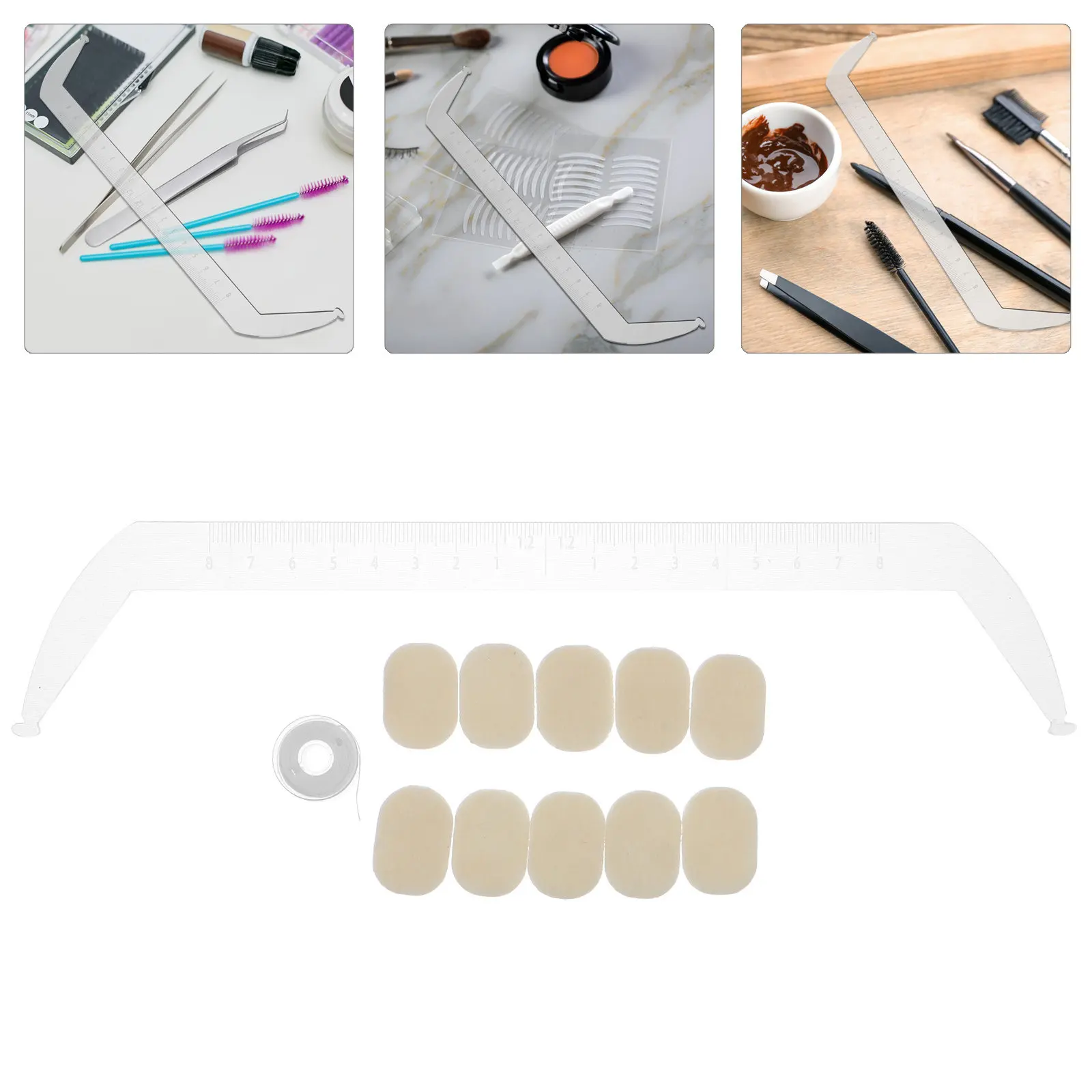 1Set Transparent Acrylic Eyebrow Mapping Ruler for Precise Brow Shaping Symmetry Positioning Tattooing Beauty Treatments
1Set Transparent Acrylic Eyebrow Mapping Ruler for Precise Brow Shaping Symmetry Positioning Tattooing Beauty Treatments