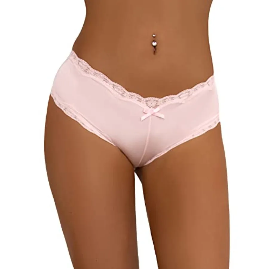 Women Cheeky Underwear Panties Hipster Cotton Crotch Mid Waist Lace Trim Boyshorts Panties for Women Full Coverage
Women Cheeky Underwear Panties Hipster Cotton Crotch Mid Waist Lace Trim Boyshorts Panties for Women Full Coverage