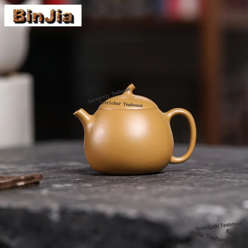 100ml Creative Yixing Purple Clay Teapots Handmade Small Eggplant Pot Raw Ore Gold Zhu Mud Kettle Chinese Zisha Tea Set Craft
100ml Creative Yixing Purple Clay Teapots Handmade Small Eggplant Pot Raw Ore Gold Zhu Mud Kettle Chinese Zisha Tea Set Craft