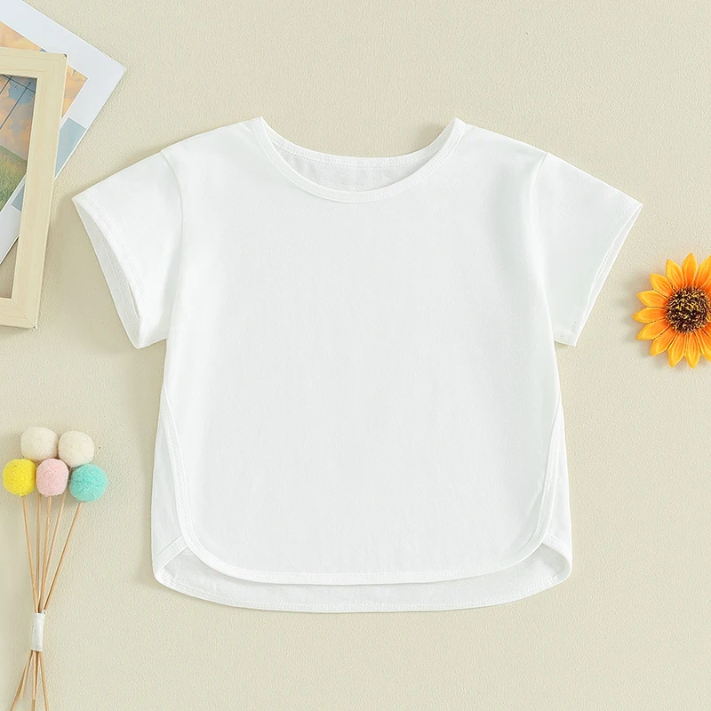 Toddler Baby Boys Girls Cotton T-shirts Short Sleeve Layering Solid Basic Tee Shirt Baby Irregular Hem Clothes
Toddler Baby Boys Girls Cotton T-shirts Short Sleeve Layering Solid Basic Tee Shirt Baby Irregular Hem Clothes