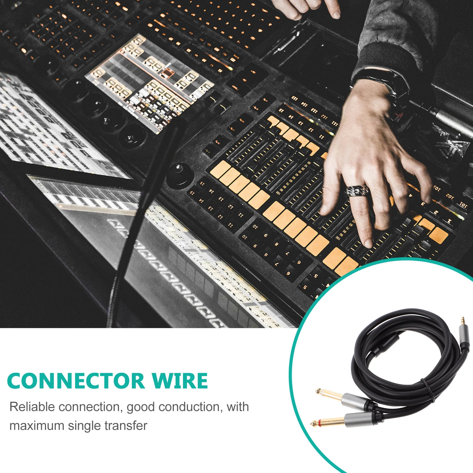 6.5mm to 3.5mm Audio Cable Dual Channel Sound Wire for Laptop Mixer Speakers 1.5m AUX Cable Headphone Cord Replacement
6.5mm to 3.5mm Audio Cable Dual Channel Sound Wire for Laptop Mixer Speakers 1.5m AUX Cable Headphone Cord Replacement