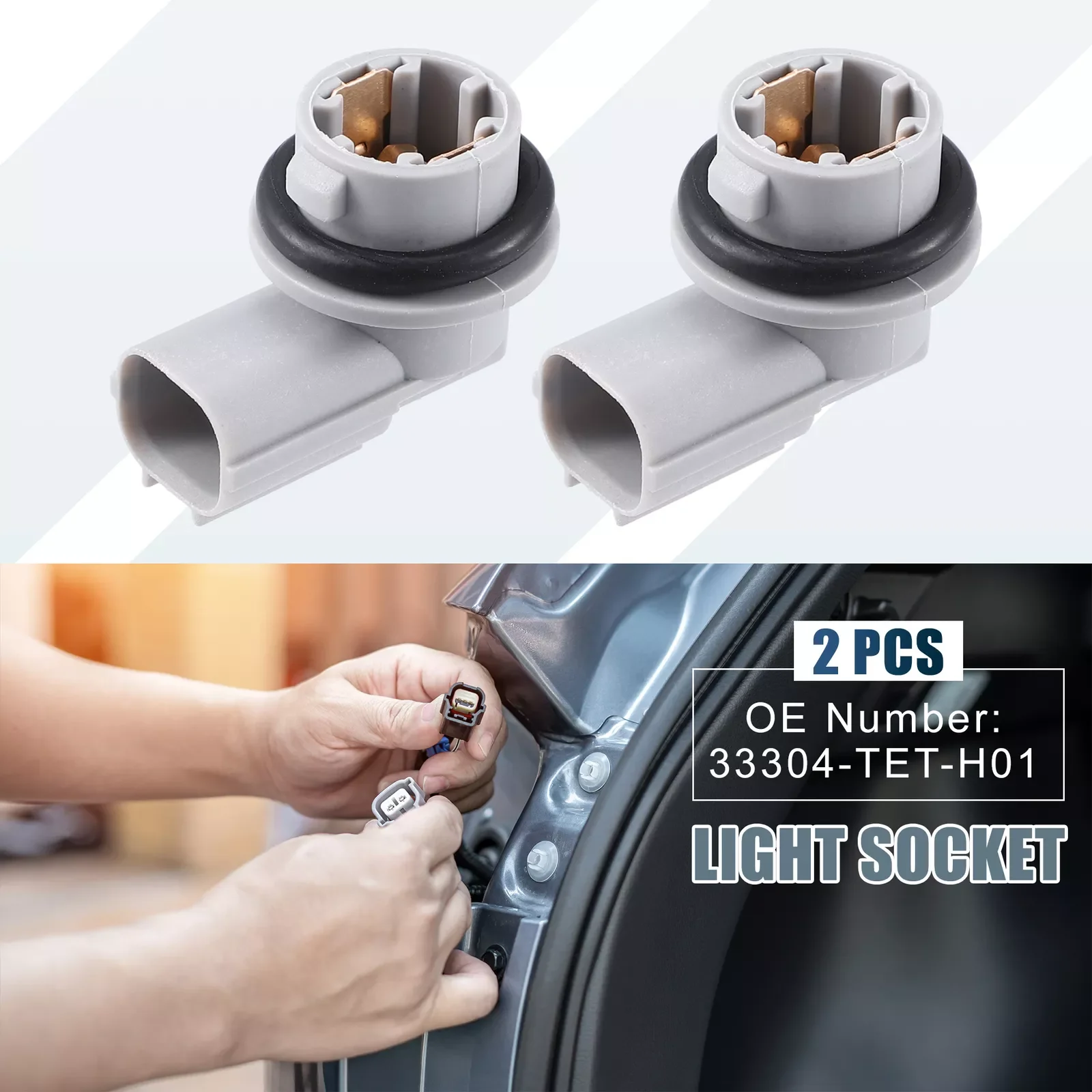 2 Pcs Gray Side Marker Light Lamp Bulb Holder Fit For Honda Civic 2016-2021 33304-TET-H01 Automobile Accessories
2 Pcs Gray Side Marker Light Lamp Bulb Holder Fit For Honda Civic 2016-2021 33304-TET-H01 Automobile Accessories