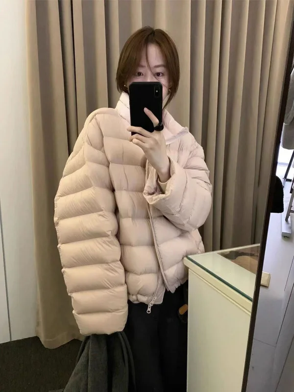 Faionable Thiened Casual Women's Cotton Jaet Pink Ribbone Design Winter 2025 Korean Sle Commute Loose Fit Zipper Closure
Faionable Thiened Casual Women's Cotton Jaet Pink Ribbone Design Winter 2025 Korean Sle Commute Loose Fit Zipper Closure